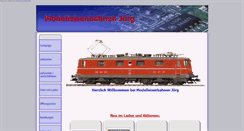 Desktop Screenshot of modelleisenbahnenjoerg.ch